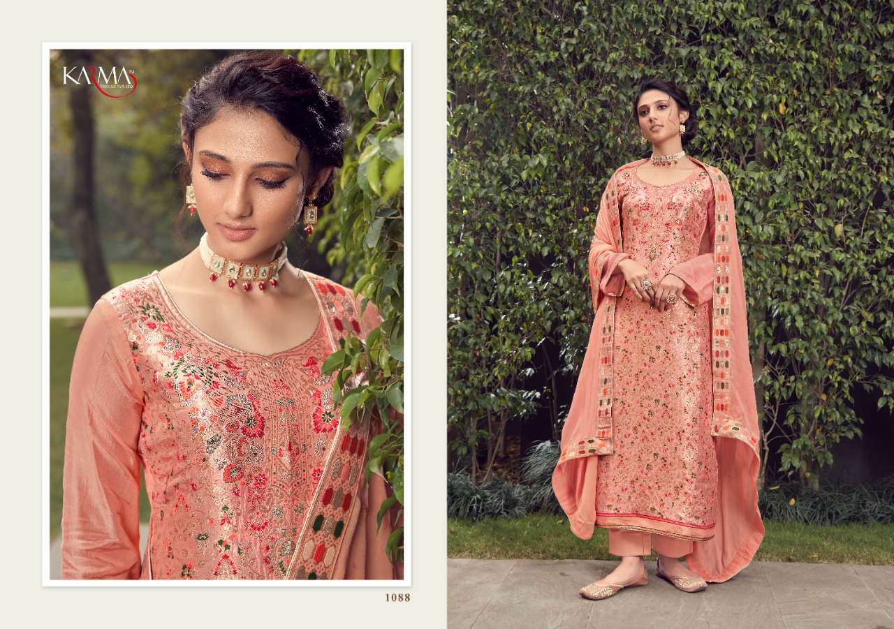 Karma Presents Jashn Series 1088 Designer Salwar Suits Collection