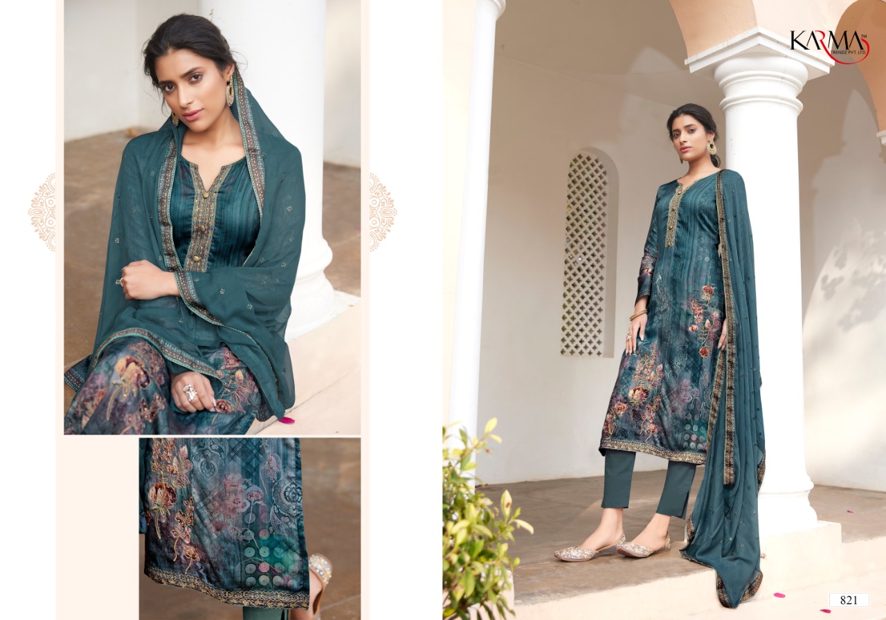 Karma Presents Lamhaa Vol 2 Designer Dress Material