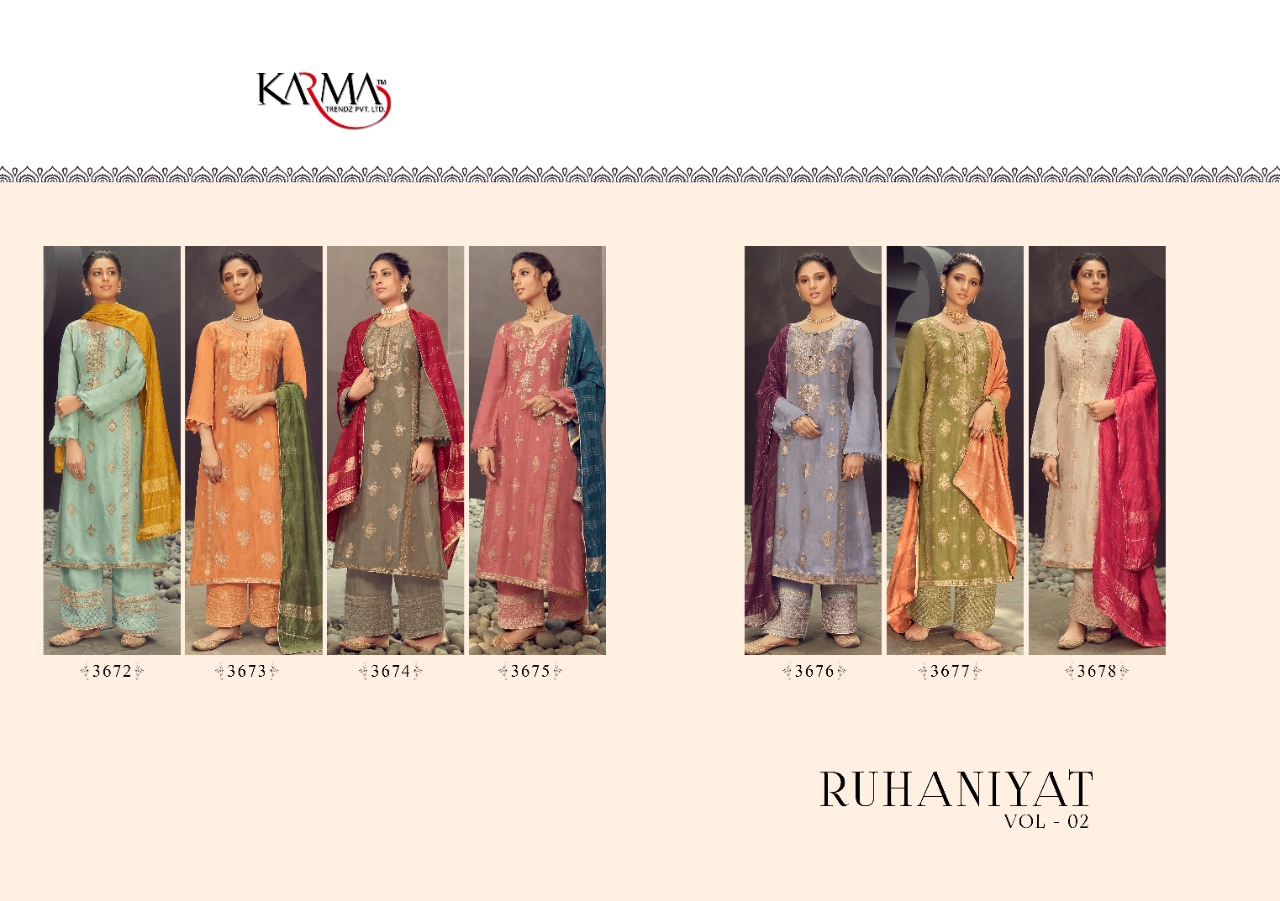 Karma Presents Ruhaniyat Vol 2 Designer Salwar Suits