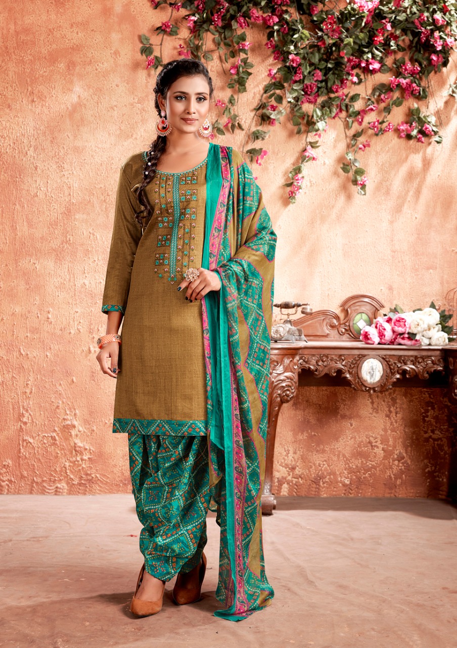 Kesariya Presents Mehar  Designer Dress Material Collection