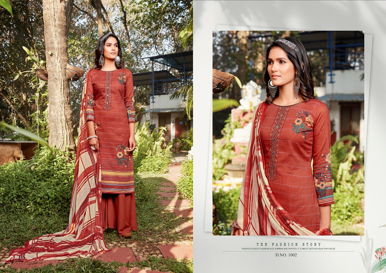 Kesariya  Presents Raazi Casual Wear Dress Material Collection