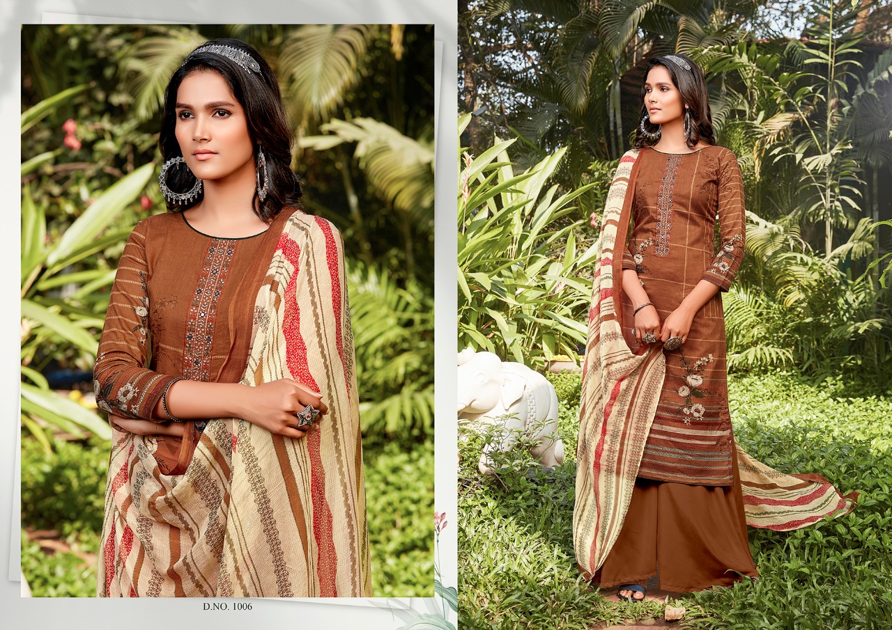 Kesariya  Presents Raazi Casual Wear Dress Material Collection