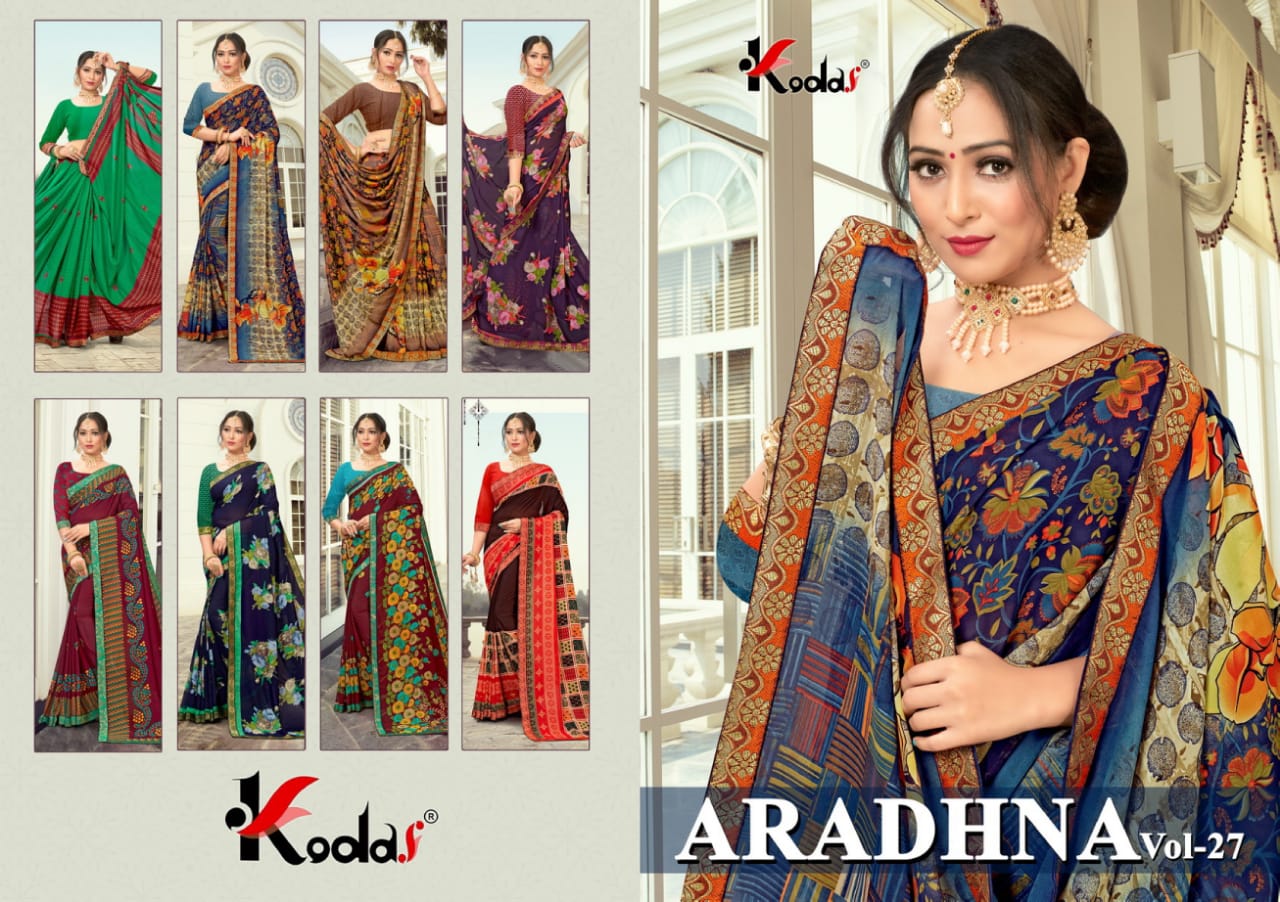 Kodas Presents Aradhna Vol 27 Regular Wear Sarees Collection