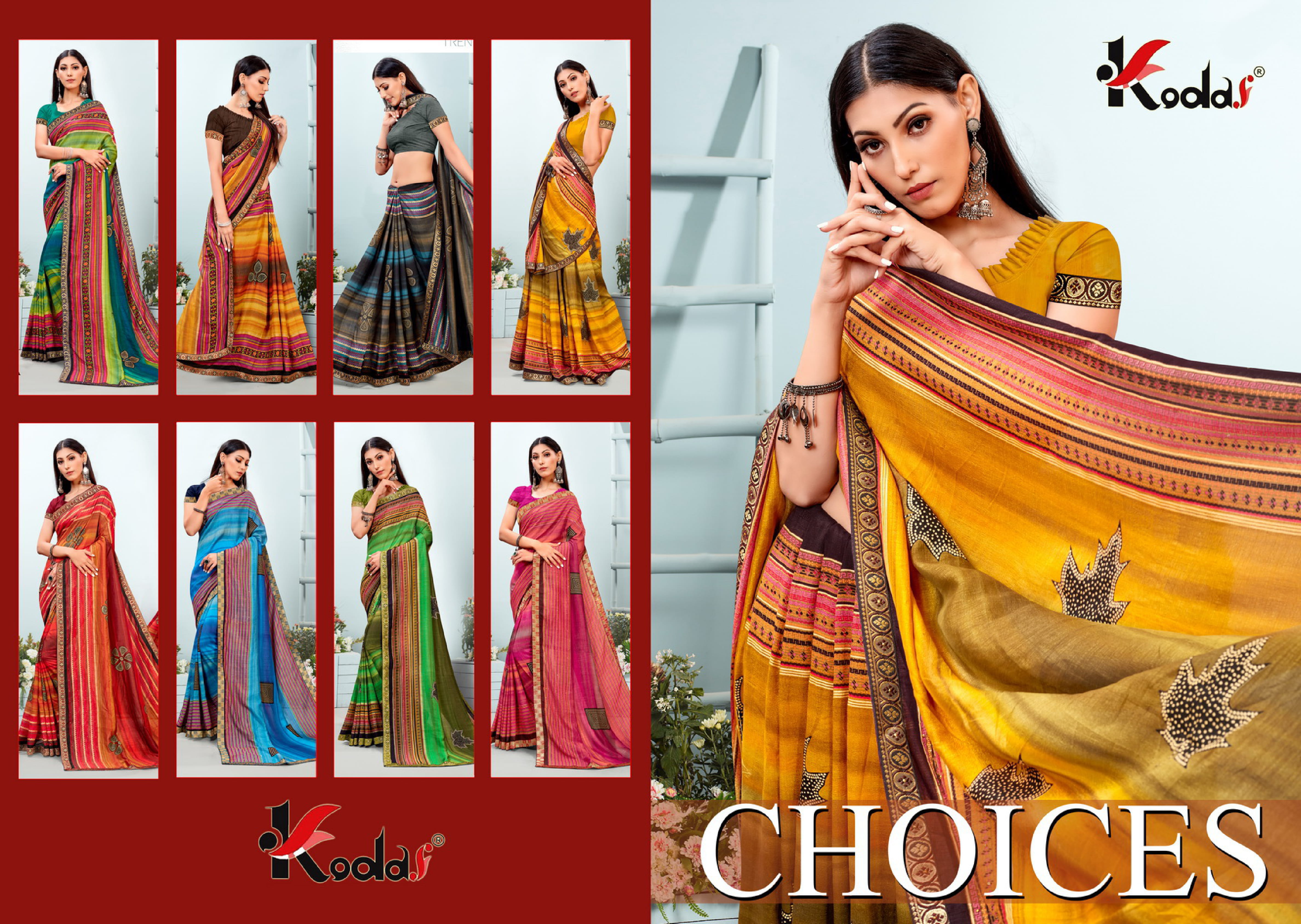 Kodas Presents Choices Regular Wear Printed Sarees Collection