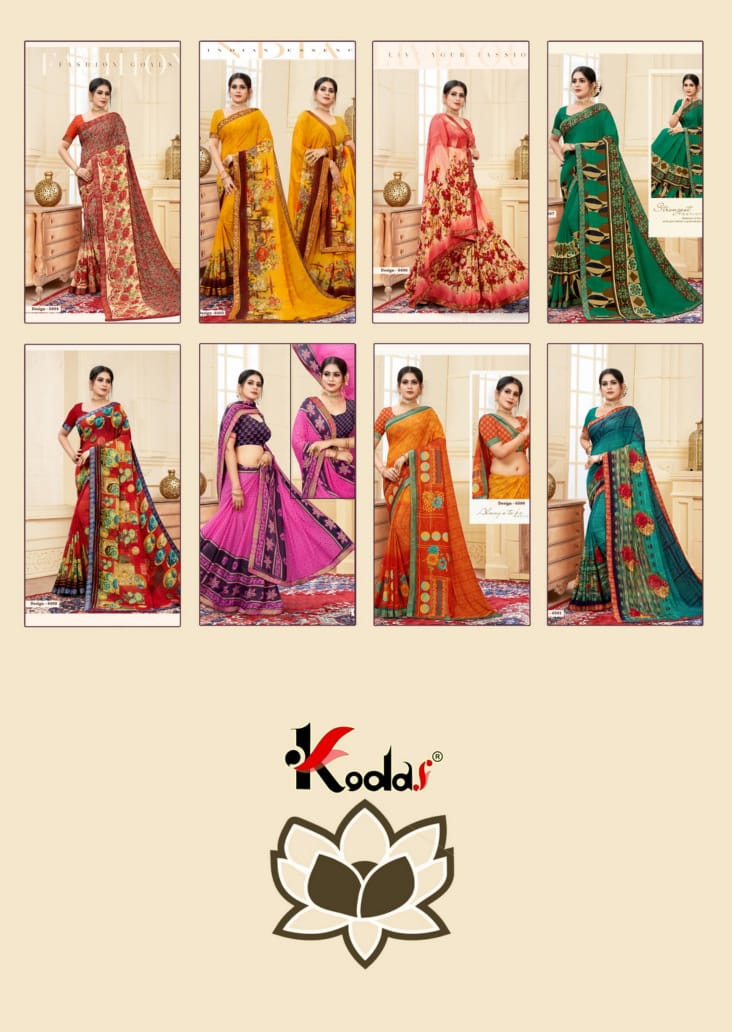 Kodas Presenats Dilnashee Vol 22 Printed Saree Collection