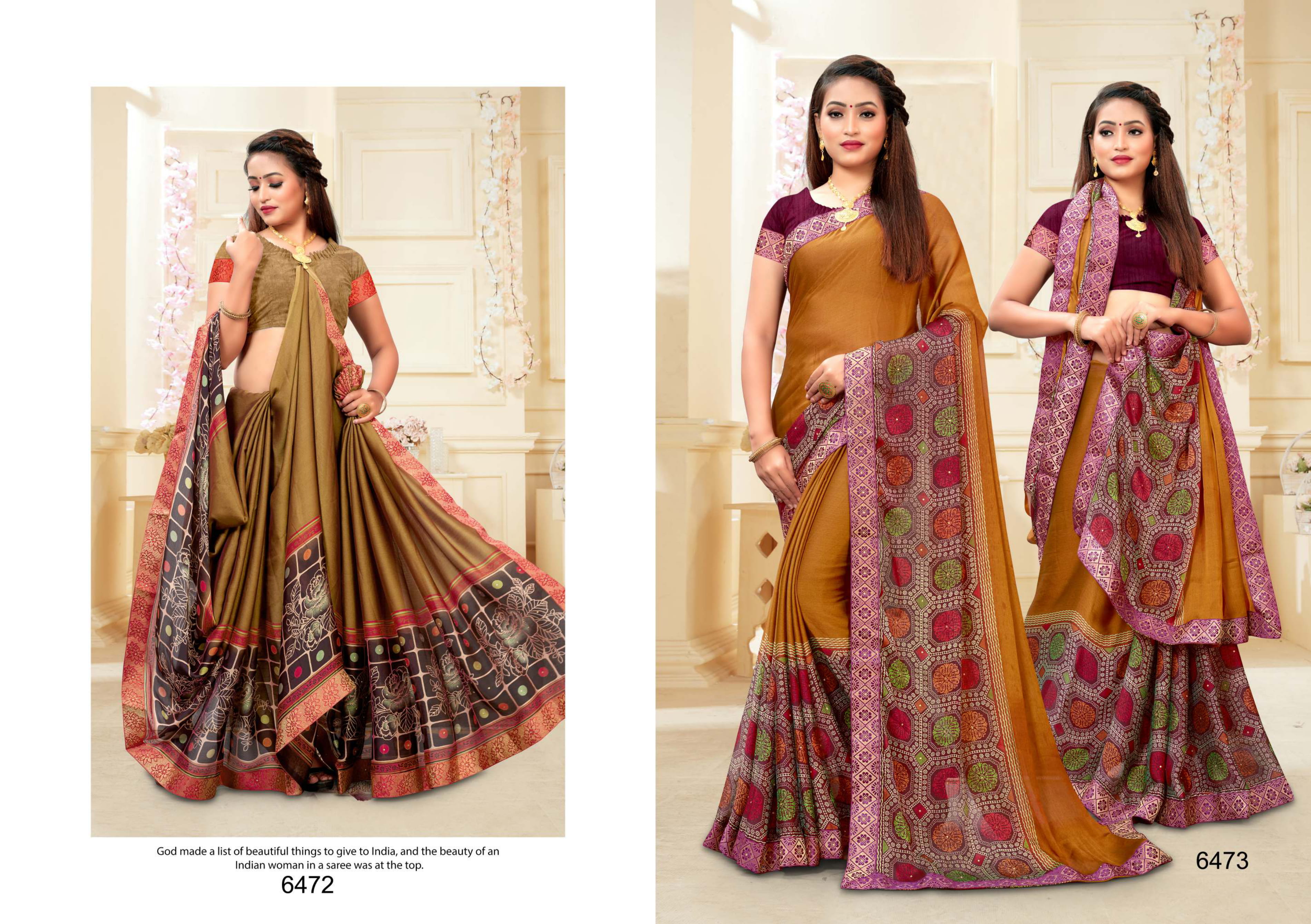 Kodas Presesnts Unnati Regular Wear Printed Sarees Collection