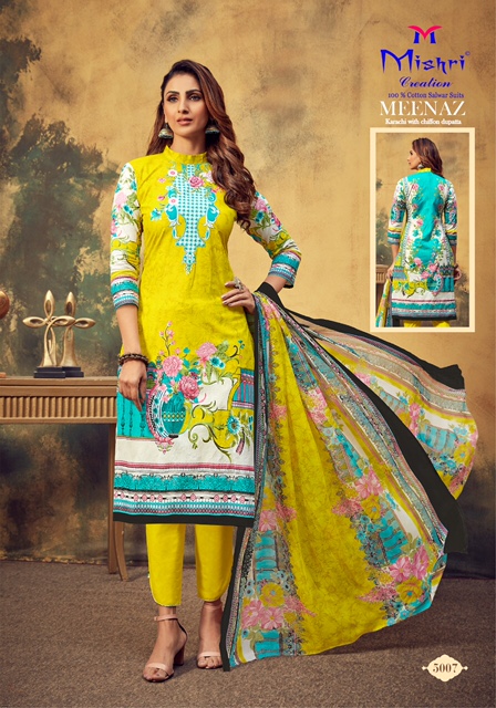 Mishri Presents Meenaz Vol 5 Karachi Dress Material