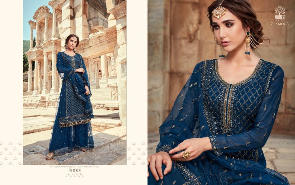 Mohini Launching   Glamour 90 Georgette Designer Dress Material