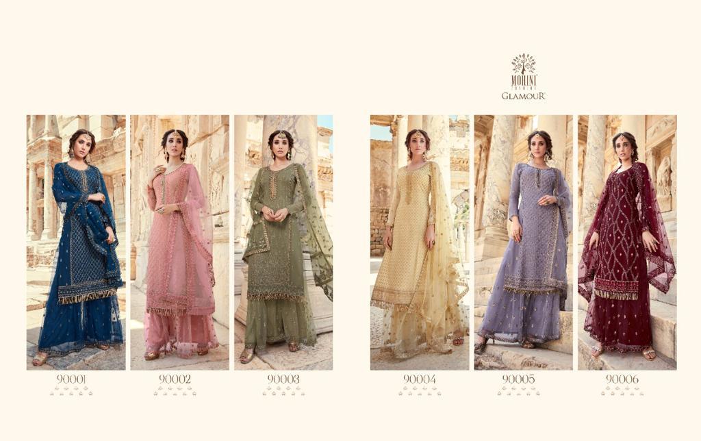 Mohini Launching   Glamour 90 Georgette Designer Dress Material