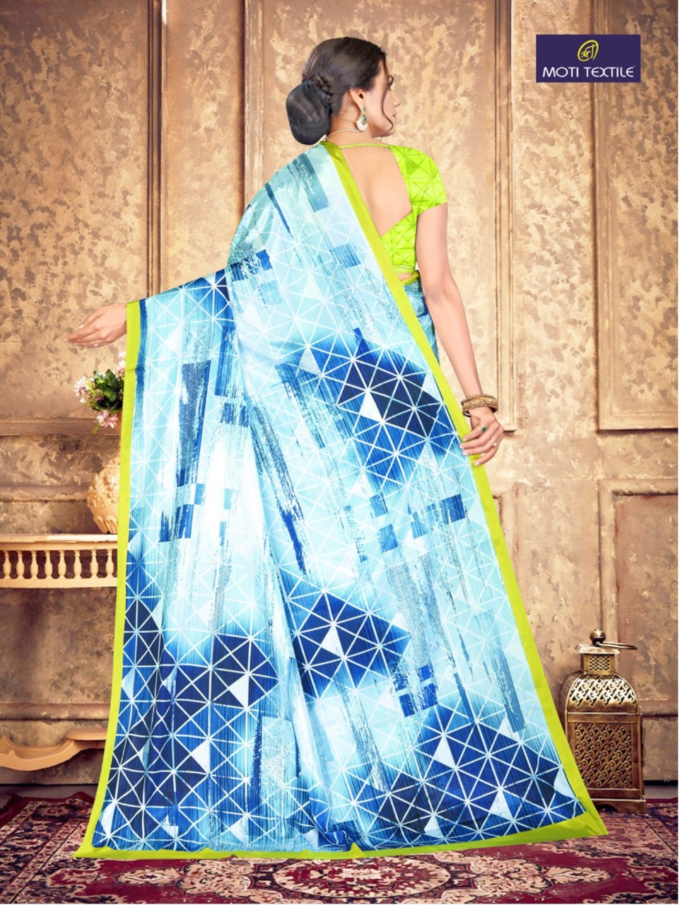 Moti Textile Presents Nayra  Silk Crepe Digital Print Saree Collection