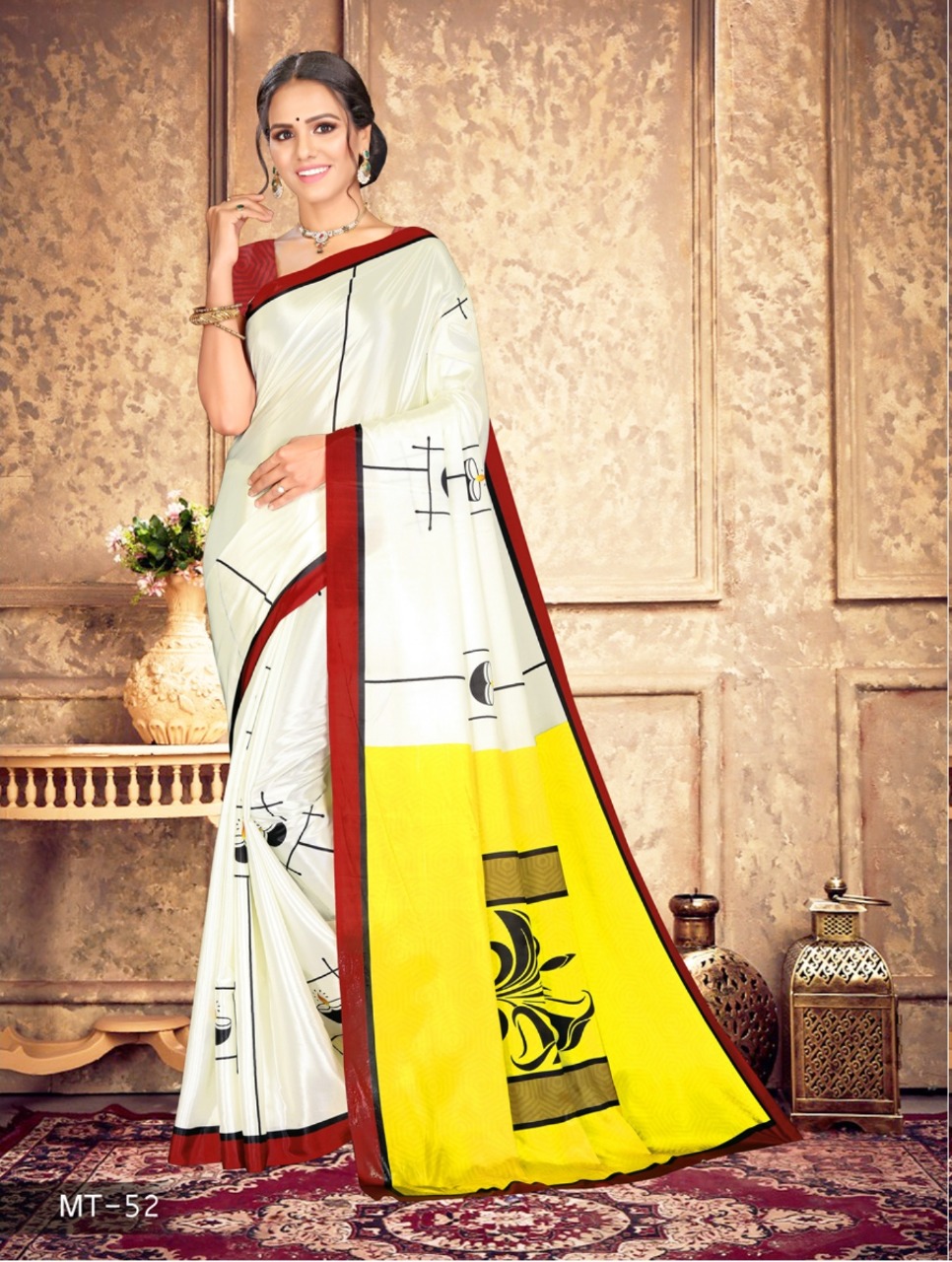 Moti Textile Presents Nayra  Silk Crepe Digital Print Saree Collection