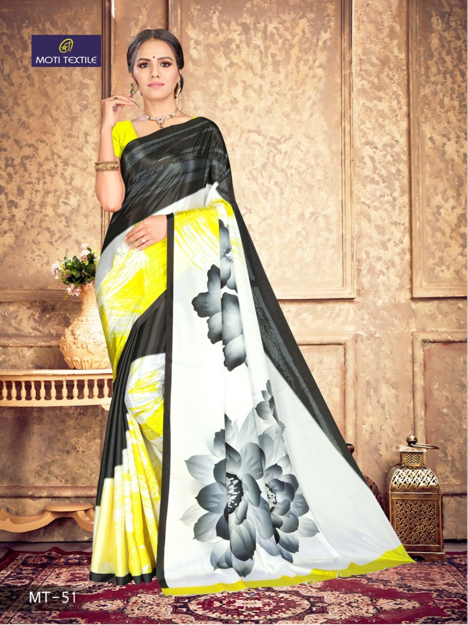 Moti Textile Presents Nayra  Silk Crepe Digital Print Saree Collection