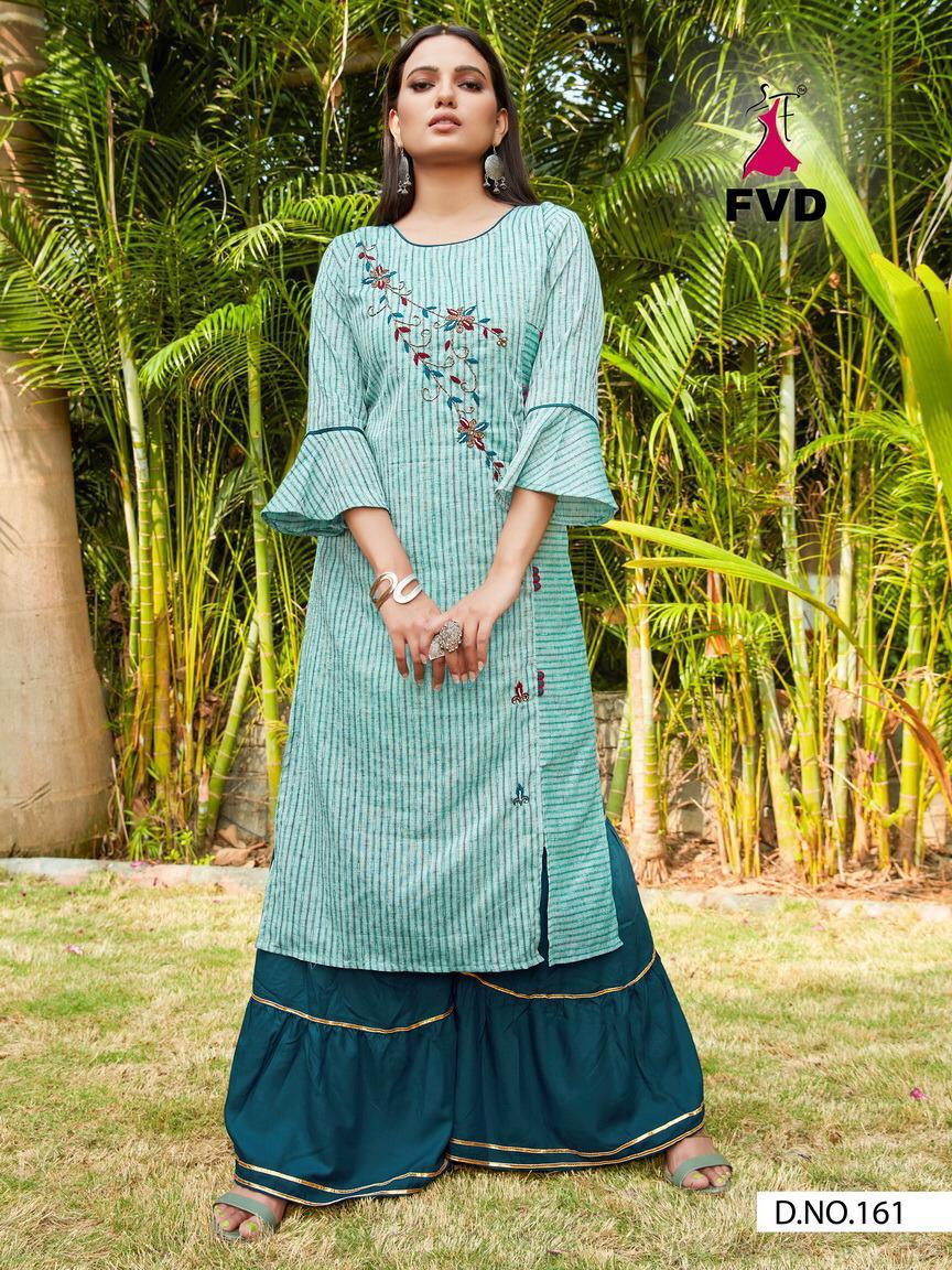 New Launched Fvd  By City Girl Vol 1 Designer Kurti With Sharara