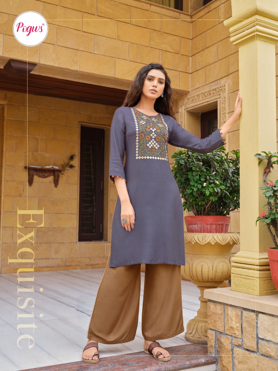 Pogws Libema Vol 1 Designer  Kurti With Bottom New Catalog