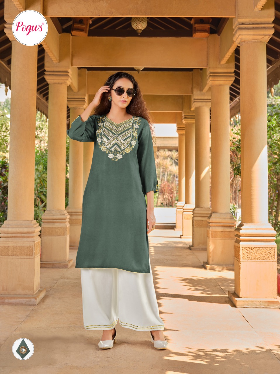 Pogws Libema Vol 1 Designer  Kurti With Bottom New Catalog