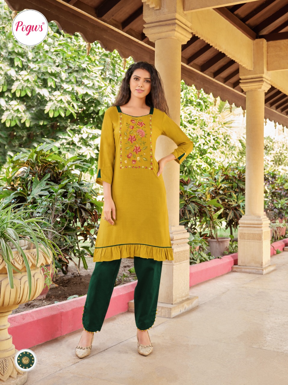 Pogws Libema Vol 1 Designer  Kurti With Bottom New Catalog