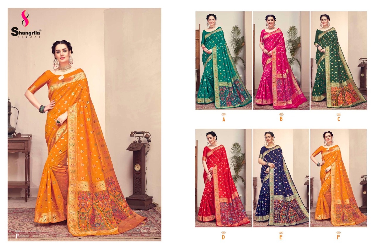 Shangrila Presents Handicraft Silk Sarees Collection