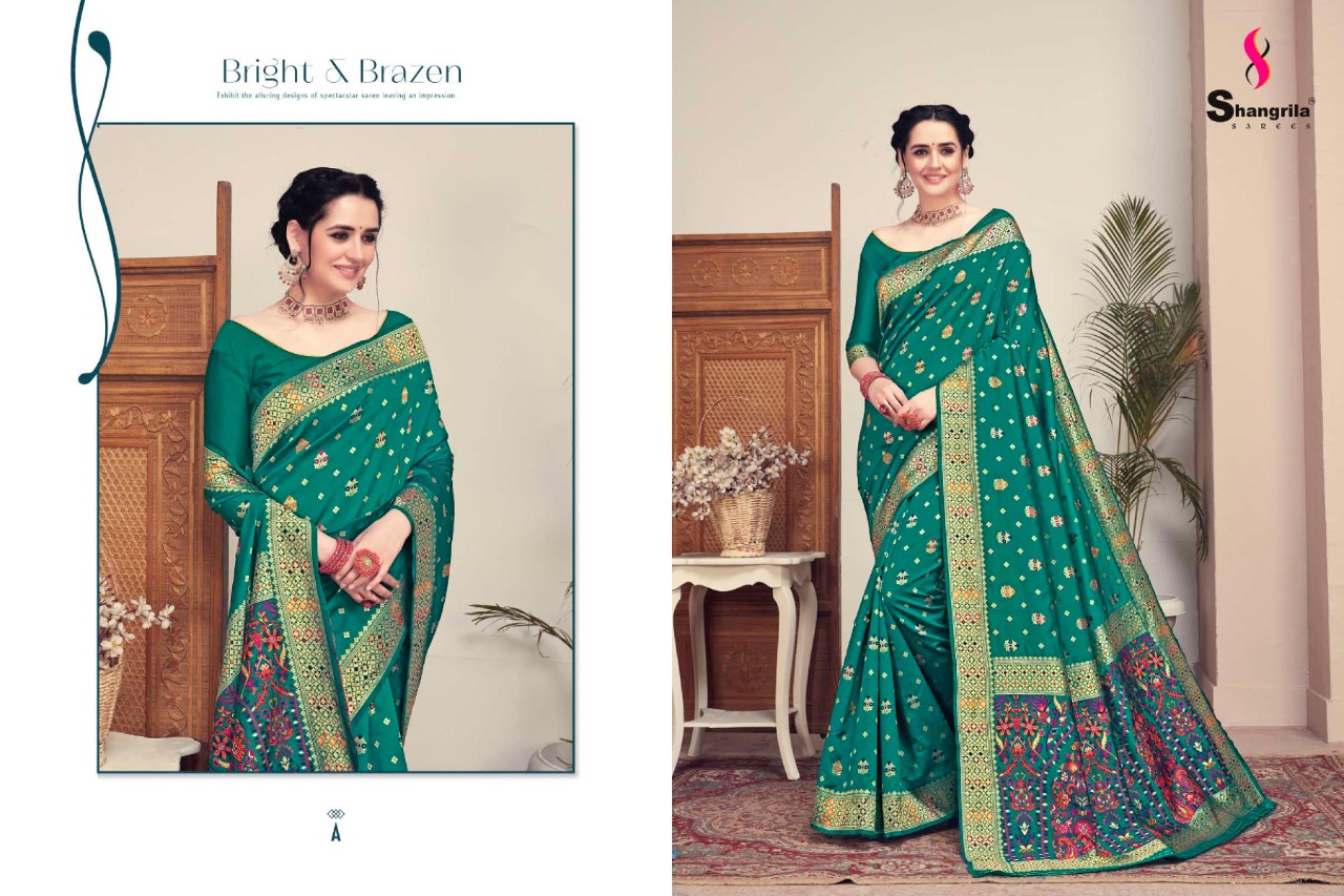 Shangrila Presents Handicraft Silk Sarees Collection