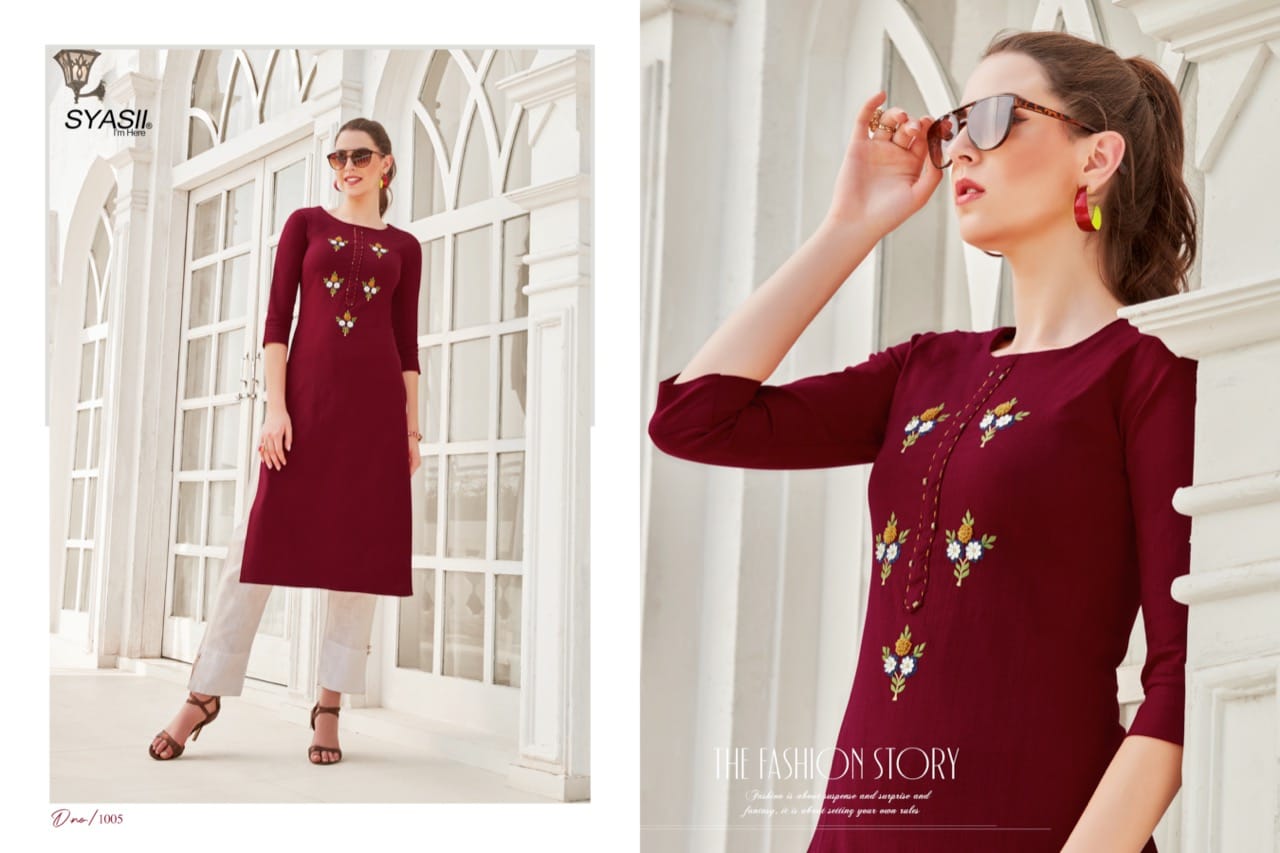 Syasii Presents Ancy Vol 1  Designer Kurtis Collection