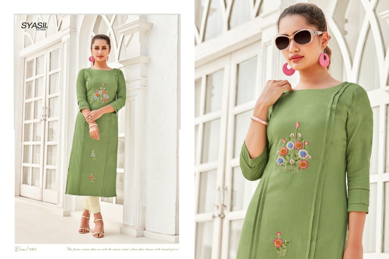 Syasii Presents Ancy Vol 1  Designer Kurtis Collection