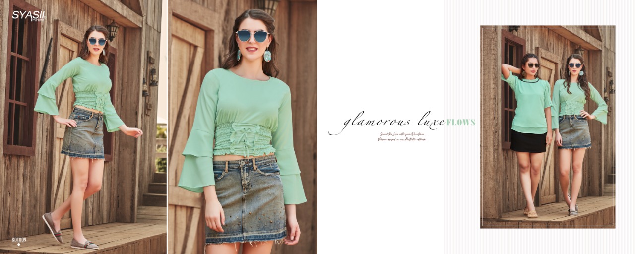 Syasii  Presents Summer Beauty Fancy  Western Ladies Top Collection