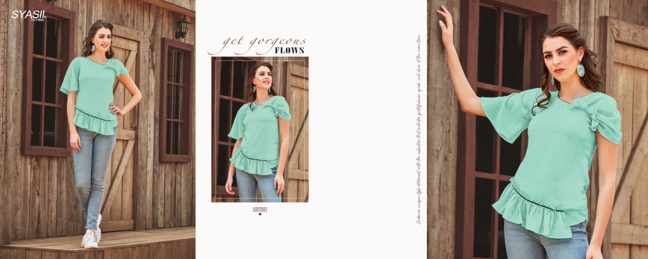 Syasii Presents Summer Beauty Fancy Western Ladies Top Collection