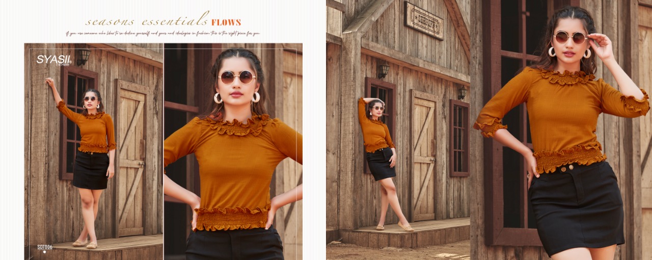 Syasii  Presents Summer Beauty Fancy  Western Ladies Top Collection