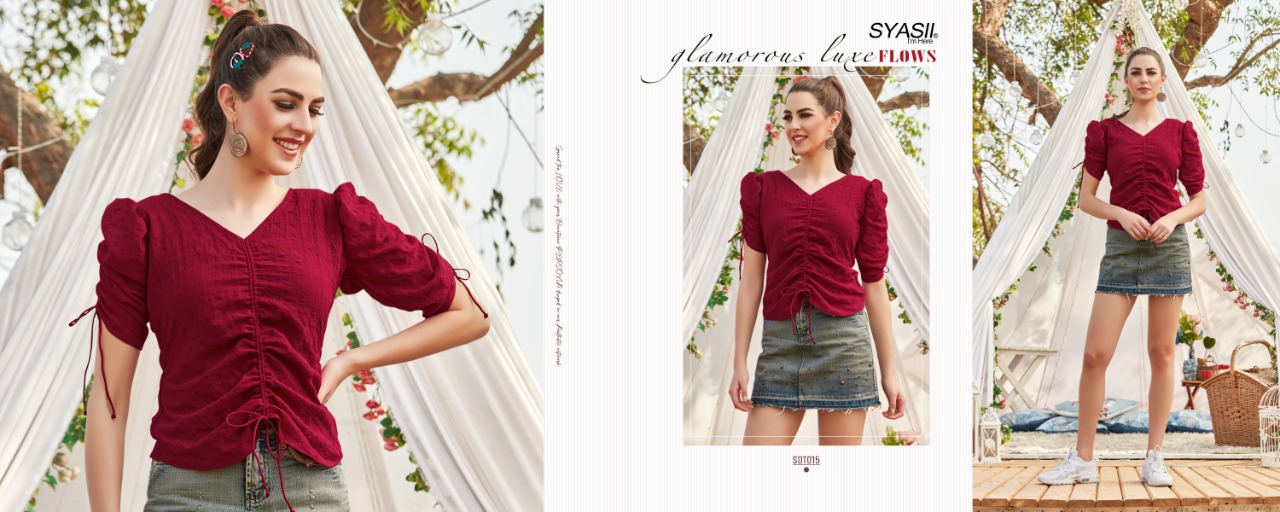 Syasii  Presents Summer Beauty Fancy  Western Ladies Top Collection