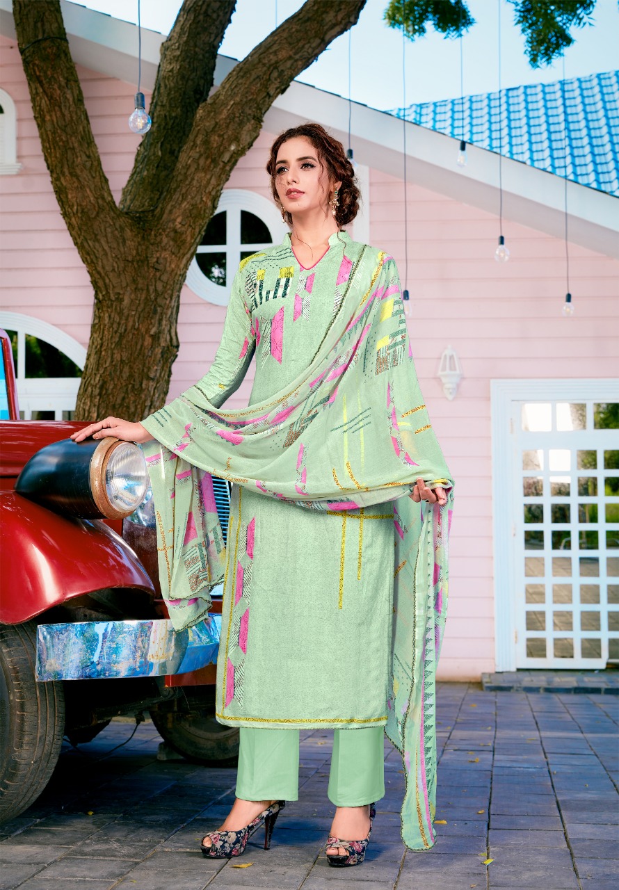 Yashika  Presents  Riana Vol 4 Karachi Dress Material