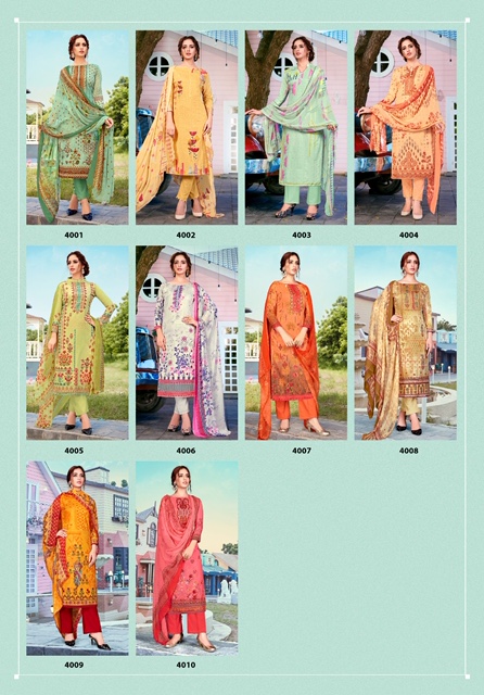 Yashika  Presents  Riana Vol 4 Karachi Dress Material