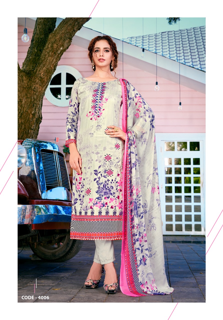 Yashika  Presents  Riana Vol 4 Karachi Dress Material