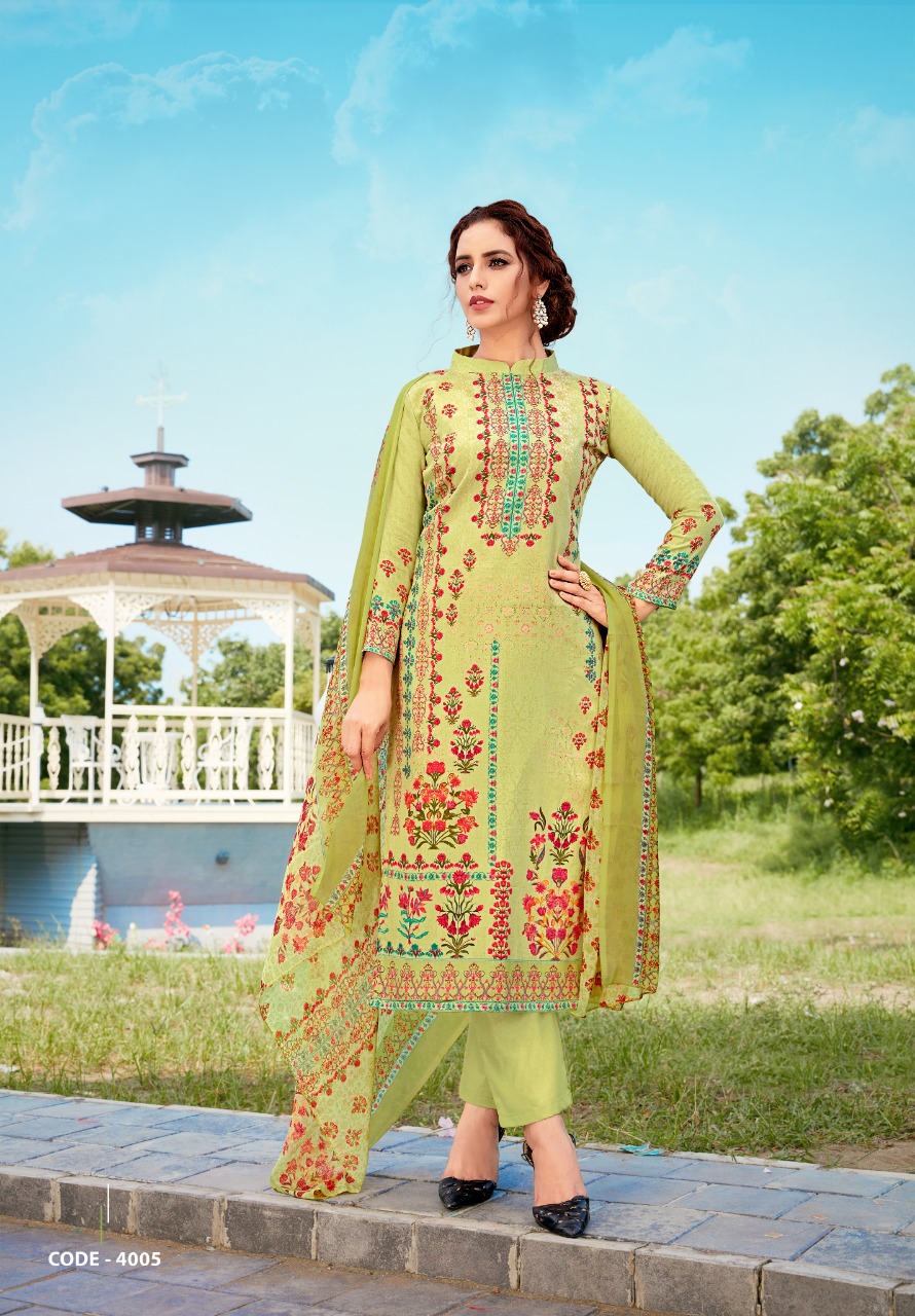 Yashika  Presents  Riana Vol 4 Karachi Dress Material