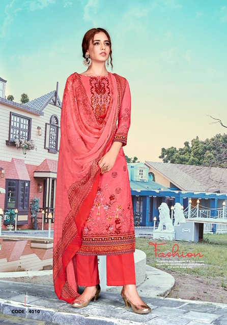 Yashika  Presents  Riana Vol 4 Karachi Dress Material