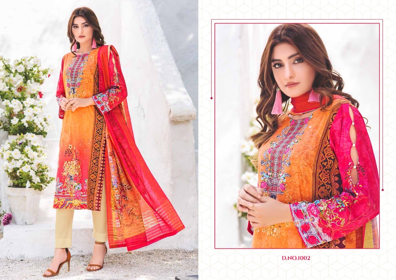 Yashika Presents  Mohterma Vol  1   Karachi Dress Material