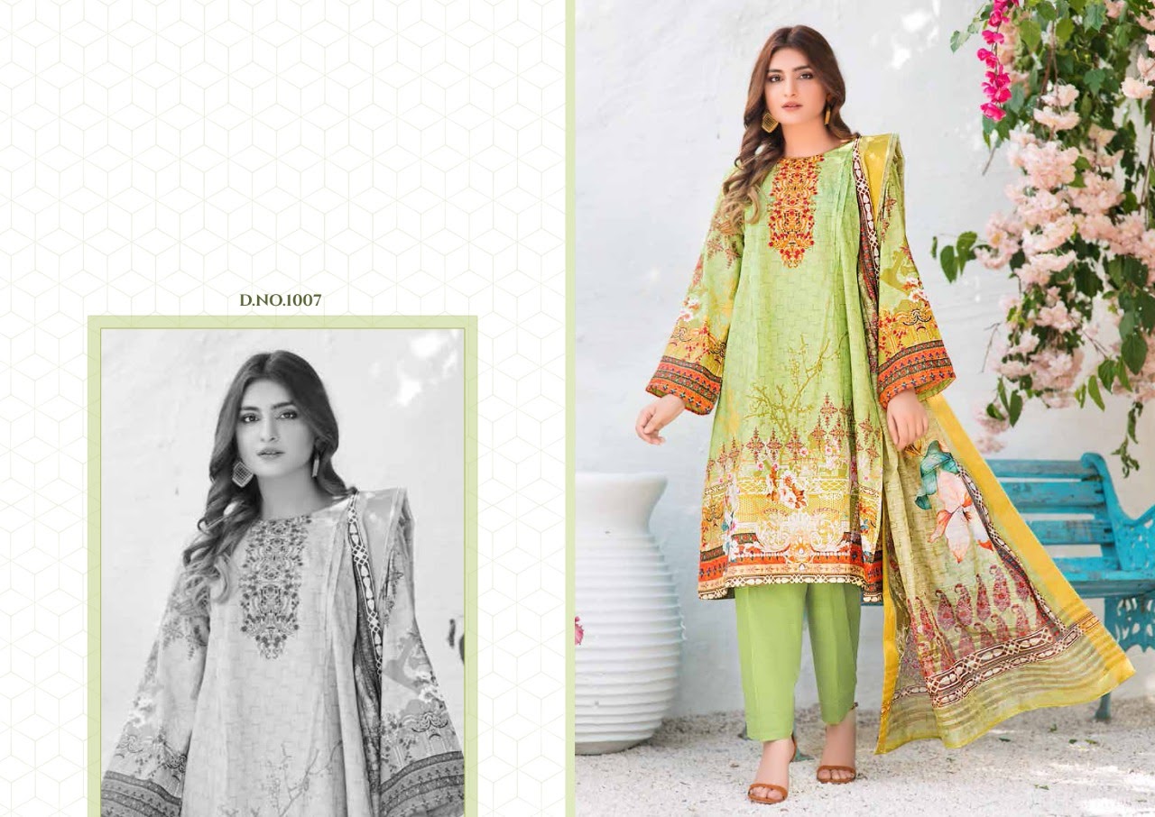 Yashika Presents  Mohterma Vol  1   Karachi Dress Material