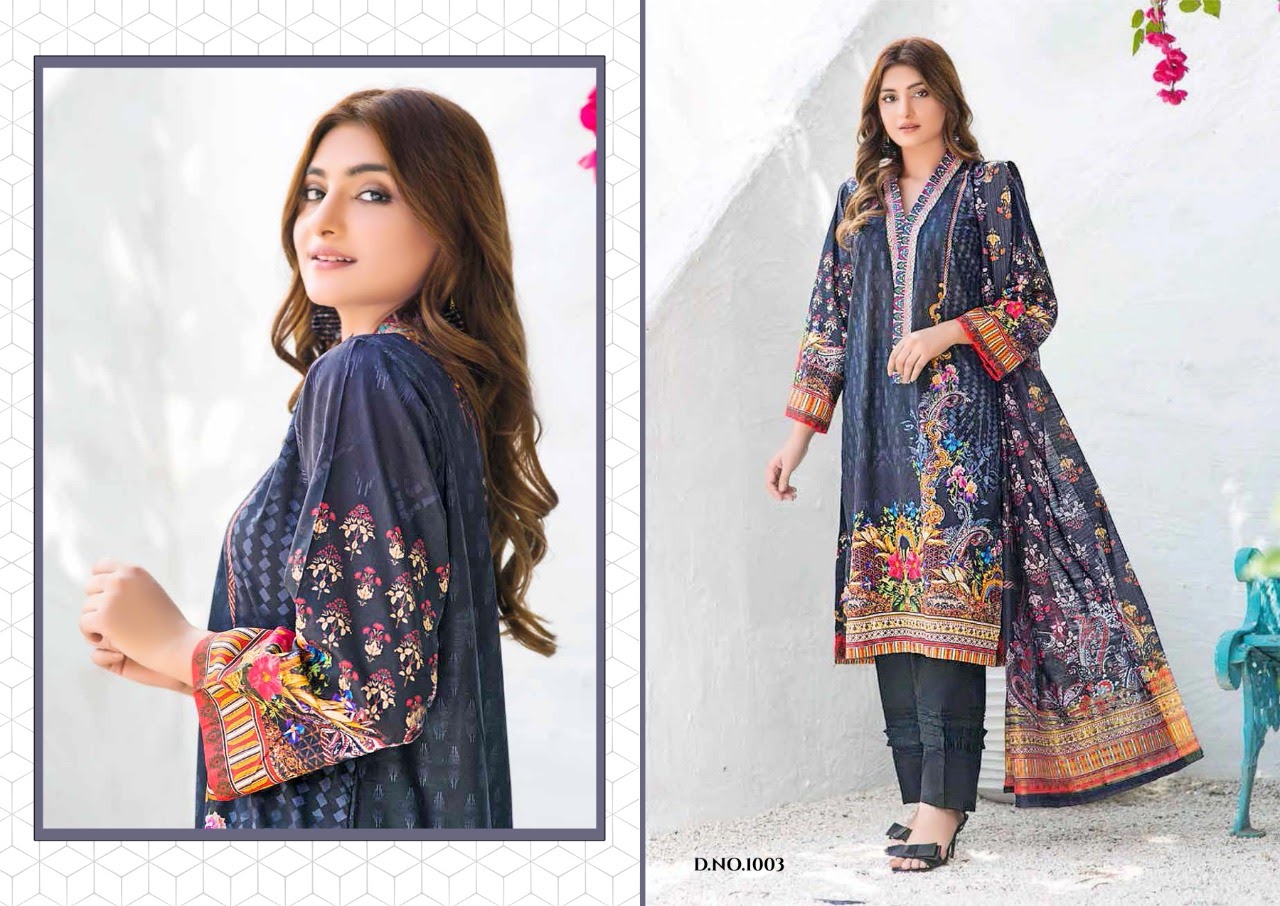 Yashika Presents  Mohterma Vol  1   Karachi Dress Material