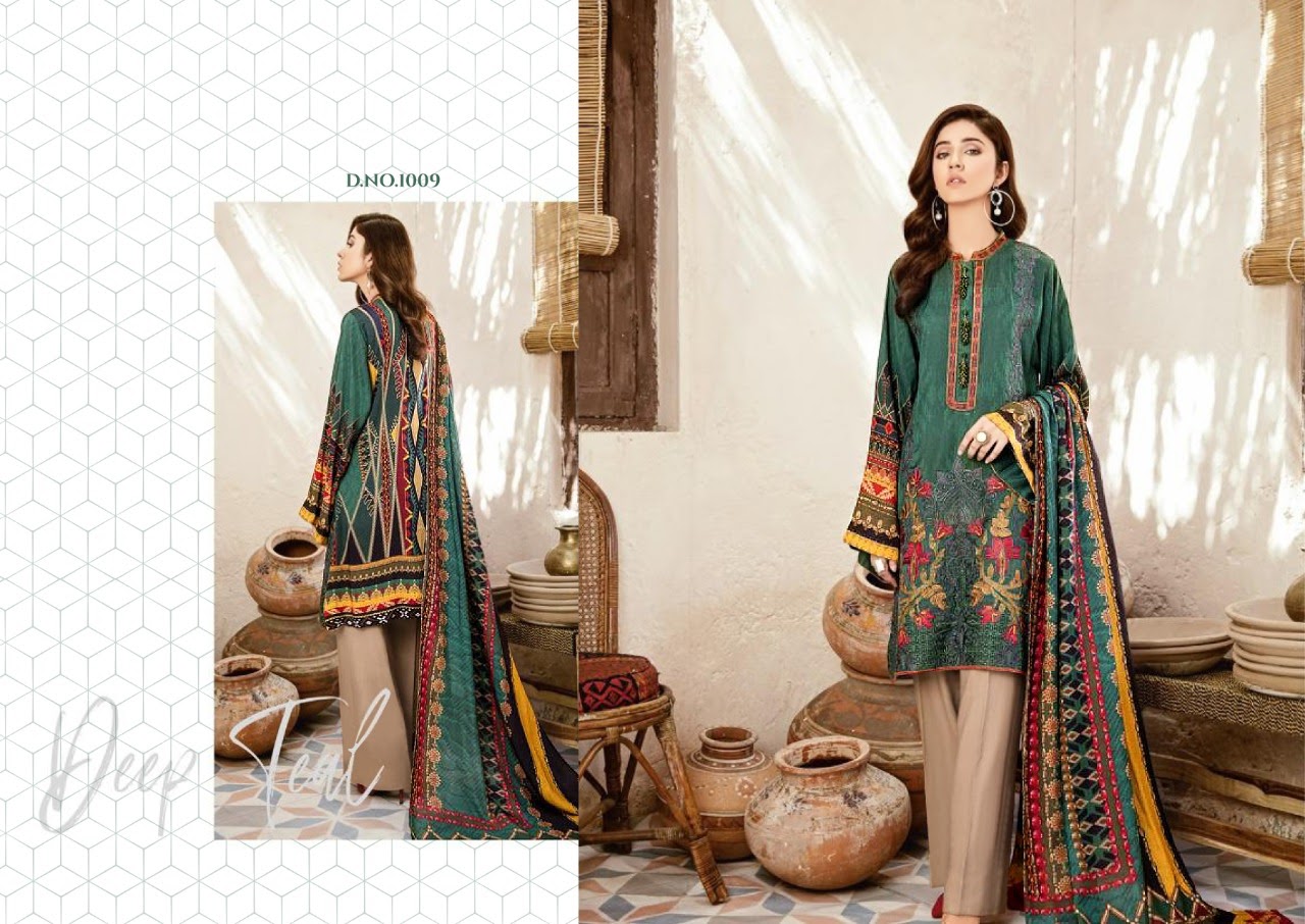 Yashika Presents  Mohterma Vol  1   Karachi Dress Material