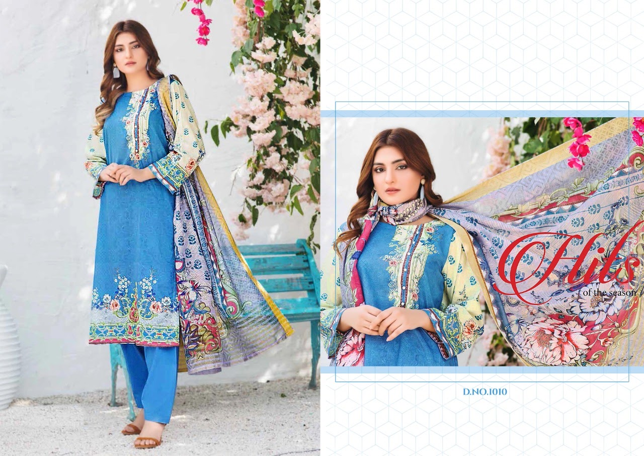 Yashika Presents  Mohterma Vol  1   Karachi Dress Material