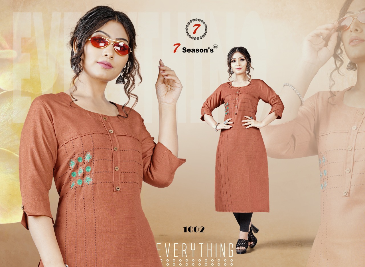 7season's Harmony Cotton Kurtis Wholesale In Surat