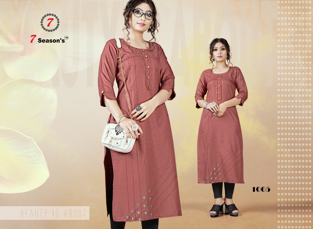 7season's Harmony Cotton Kurtis Wholesale In Surat