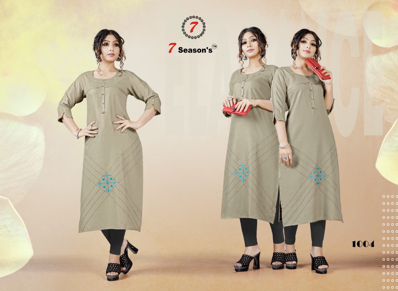 7season's Harmony Cotton Kurtis Wholesale In Surat