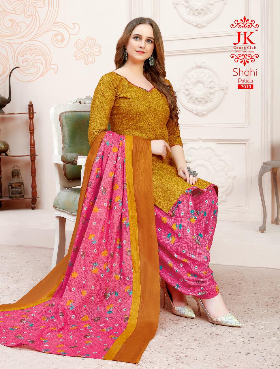 Jk Shahi Patiala Vol 7 Cotton Dupatta Wholesale Ready Made Dress Material Manufacturer Catalog