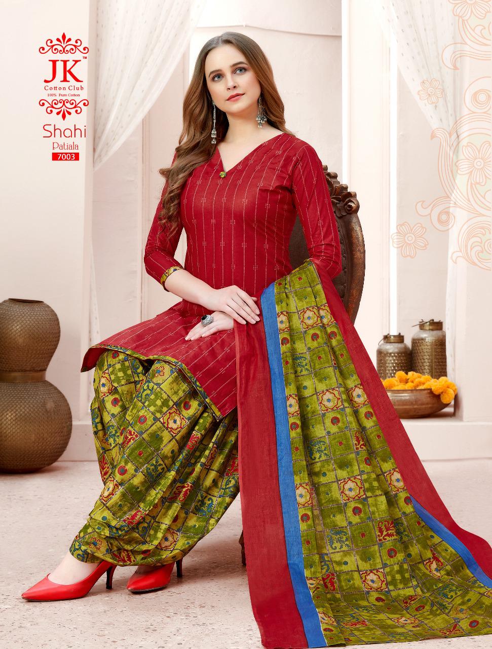 Jk Shahi Patiala Vol 7 Cotton Dupatta Wholesale Ready Made Dress Material Manufacturer Catalog