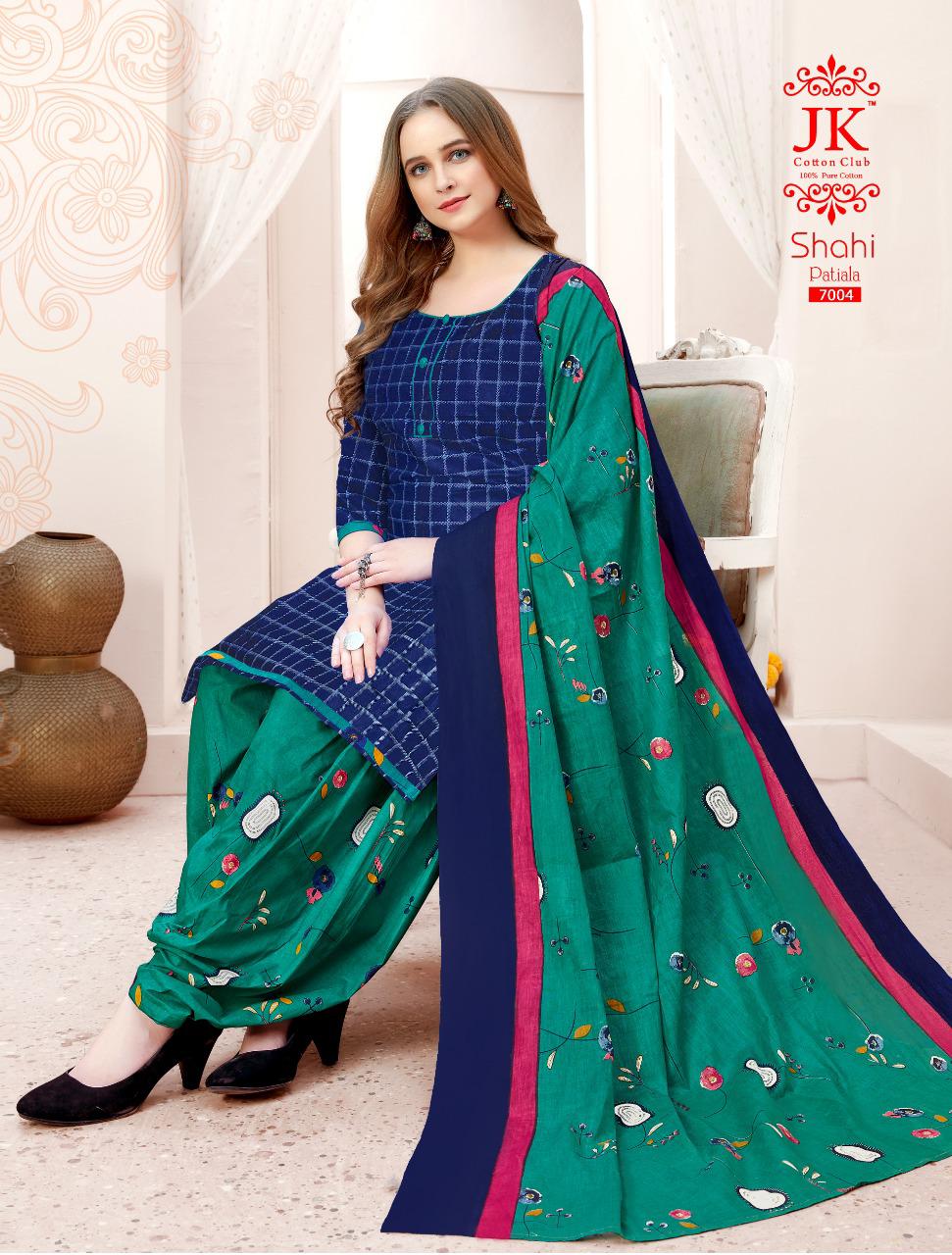 Jk Shahi Patiala Vol 7 Cotton Dupatta Wholesale Ready Made Dress Material Manufacturer Catalog