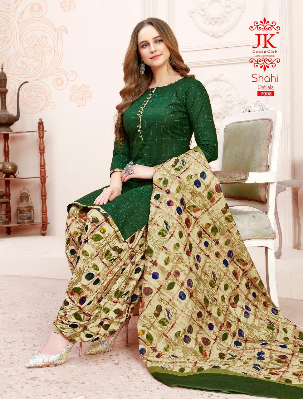 Jk Shahi Patiala Vol 7 Cotton Dupatta Wholesale Ready Made Dress Material Manufacturer Catalog