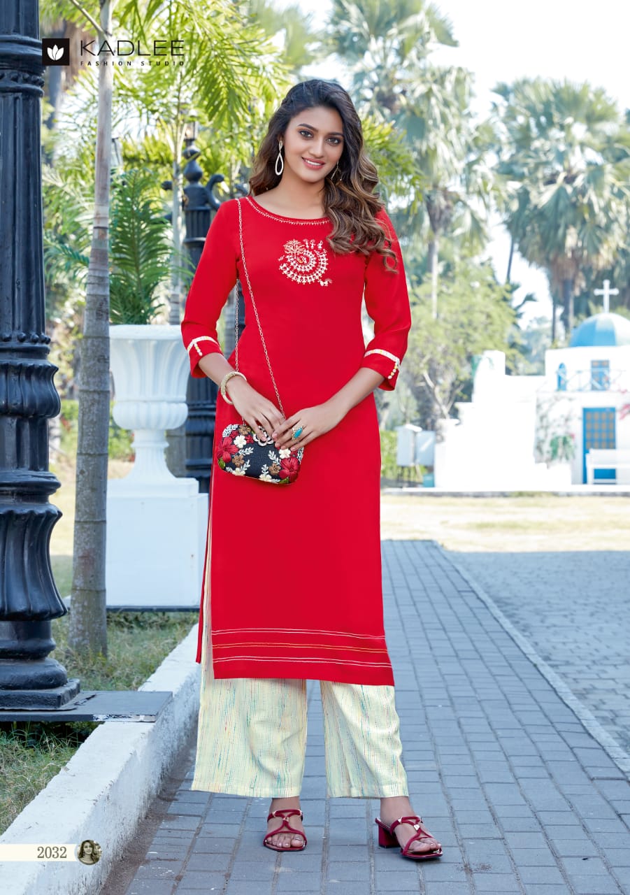 Kadlee Pankh Vol 4 Wholesale Price Palazzo Kurtis In Surat