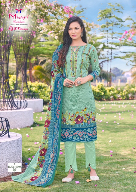 Mishri Lawn Cotton Vol 6  Buy Printed Dress Materials At Wholesale Price In India.