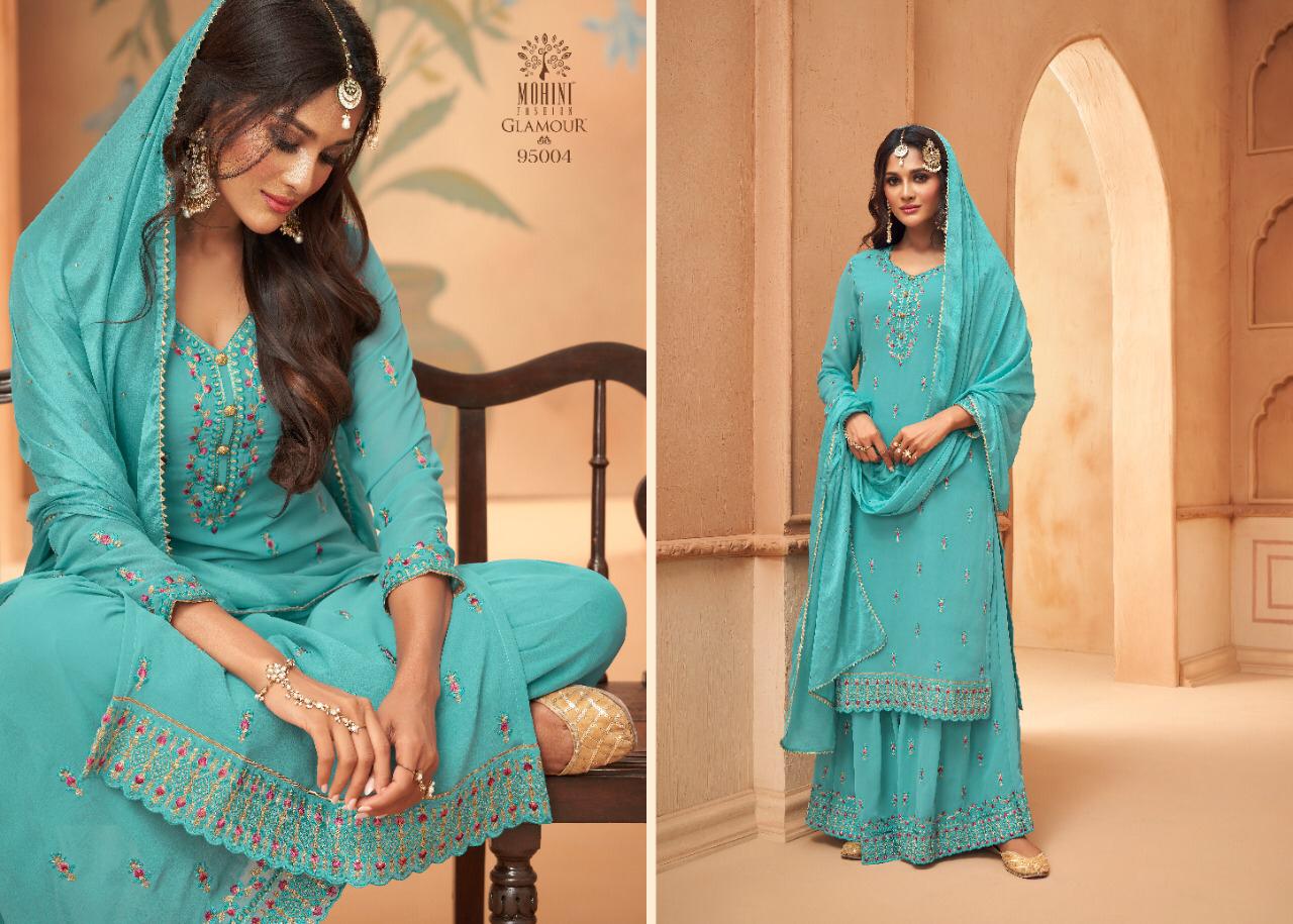 Mohini  Presents  Glamour Vol 95 Exclusive Designer Festive Wear Salwar Suits Catalog