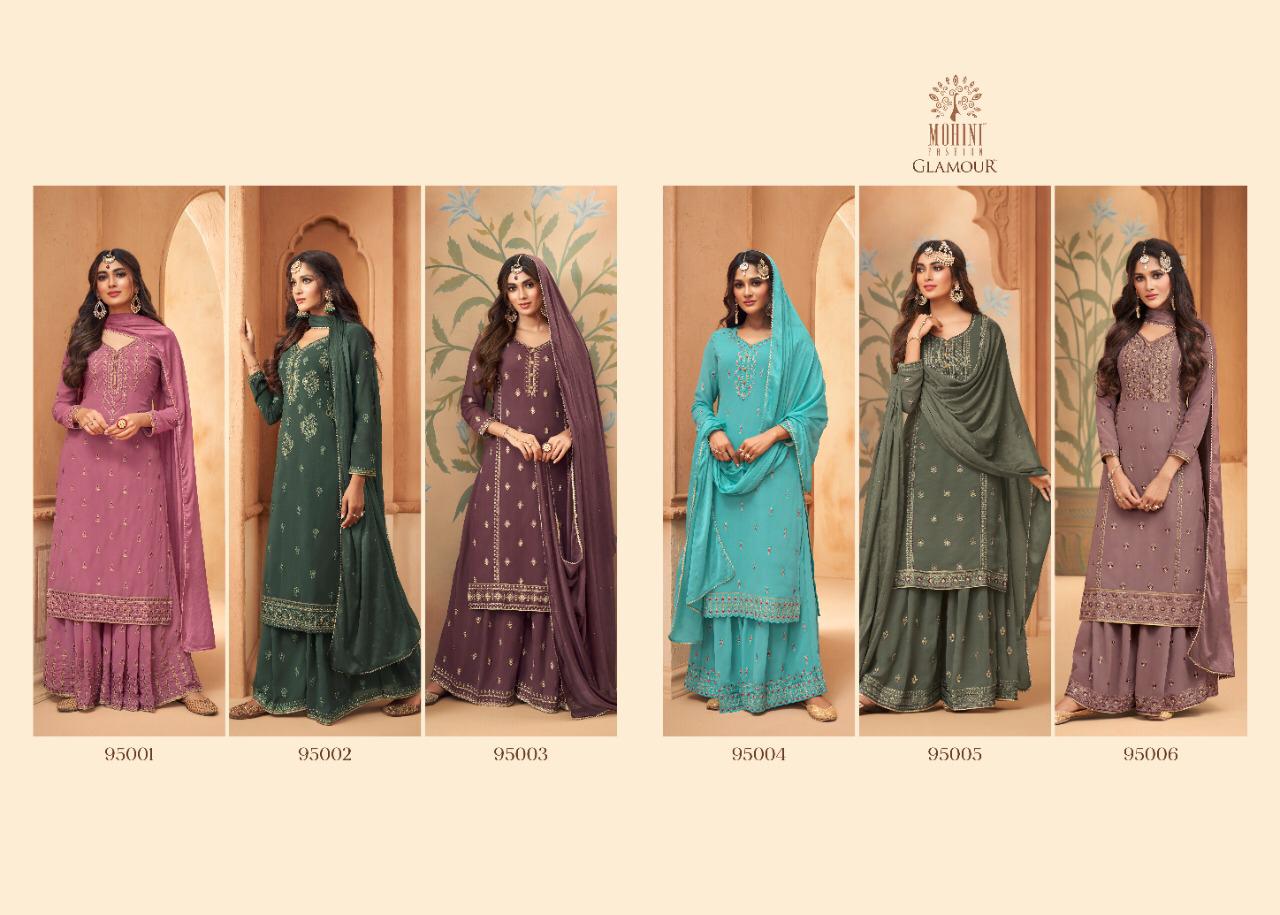 Mohini  Presents  Glamour Vol 95 Exclusive Designer Festive Wear Salwar Suits Catalog