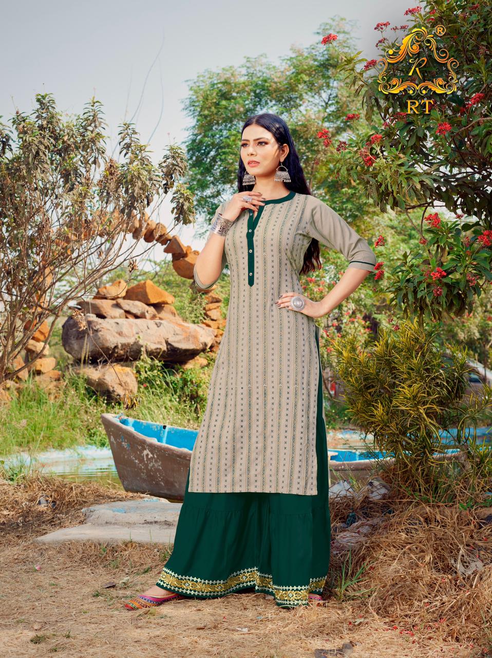 Rijiya Trends Surmaee Vol 2 Sharara Women's Kurtis Best Stylish